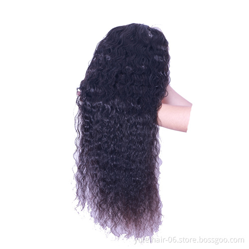Factory Virgin Indian Water Wave Lace Front Wigs 10A Glueless HD Full Lace Transparent Human Hair Wig With Baby Hair